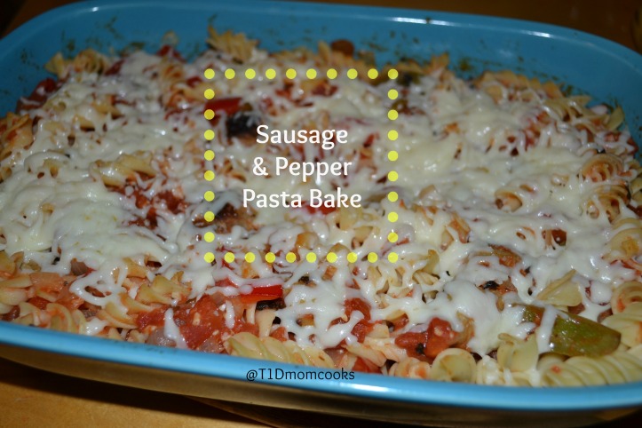 Sausage and pepper pasta bake T C