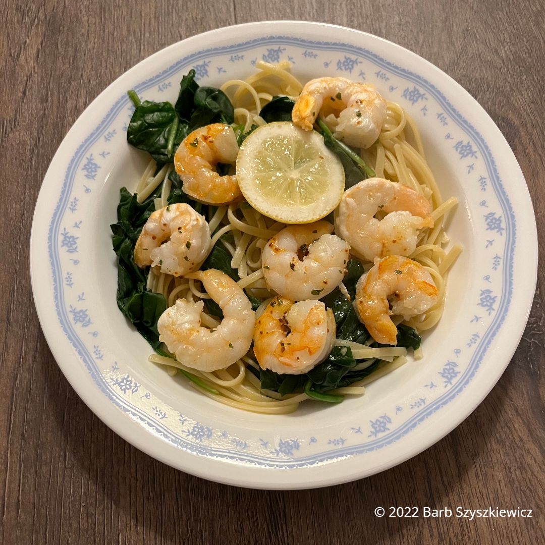 Spinach and Shrimp Pasta
